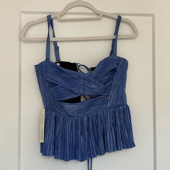 Sabina Musayev Shimmer Maxi Skirt and Top Set - Picture 3 of 8